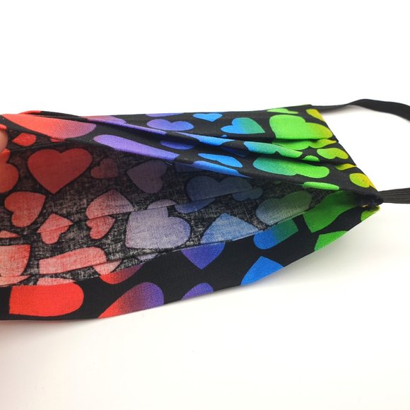 Hearts Scrunchy and Face Mask Matching Set - Picture 5 of 11